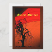 Sweet Sixteen, Halloween Costume Invitation Kaart (Voorkant)