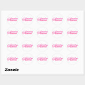 Sweet Sixteen Heart Ronde Sticker (Vel)