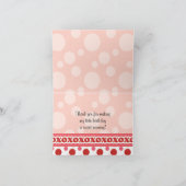 Sweet Sixteen Heart Thank You Card Bedankkaart (Binnen)