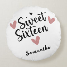 Sweet Sixteen Heart verjaardagsfeestje Sierkussen