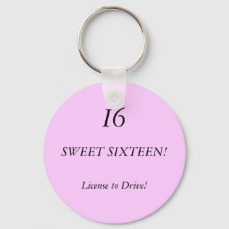 SWEET SIXTEEN!, I6, Licentie om te rijden! Sleutelhanger