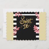 Sweet Sixteen Kaart (Achterkant)