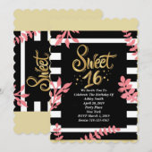 Sweet Sixteen Kaart (Voorkant / Achterkant)