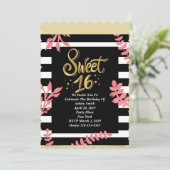 Sweet Sixteen Kaart (Staand voorkant)