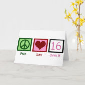 Sweet Sixteen Kaart (Gele Bloem)