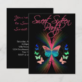 Sweet Sixteen Kaart (Voorkant / Achterkant)