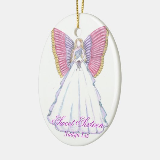 Sweet Sixteen Keepomwille-Customize Keramisch Ornament (Links)