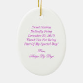 Sweet Sixteen Keepomwille-Customize Keramisch Ornament (Achterkant)