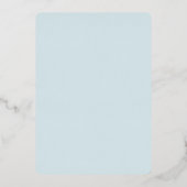 Sweet Sixteen | Lichtblauw en goud 16e verjaardag Folie Uitnodiging (Achterkant)