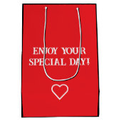 Sweet Sixteen Lineart Medium Cadeauzakje (Achterkant)