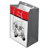 Sweet Sixteen Lineart Medium Cadeauzakje (Voorkant Gekanteld)