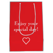 Sweet Sixteen Lineart Medium Cadeauzakje (Achterkant)