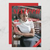 Sweet Sixteen Magazine Hoesje Sjabloon Kaart (Voorkant / Achterkant)