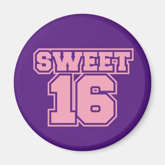 Sweet Sixteen Magneet (Voorkant)