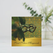 Sweet Sixteen Masquerade Invitation Kaart (Staand voorkant)