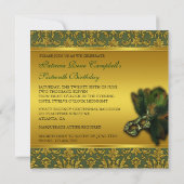 Sweet Sixteen Masquerade Invitation Kaart (Achterkant)