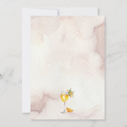 Sweet Sixteen Mocktail Verjaardagsfeestuitnodiging Kaart (Achterkant)