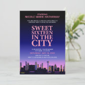 Sweet Sixteen Movie Poster Party Kaart (Staand voorkant)