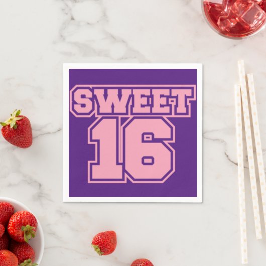 Sweet sixteen Napkins Servet (Insitu)