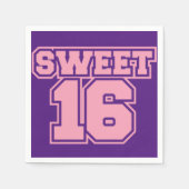 Sweet sixteen Napkins Servet (Voorkant)