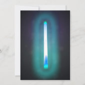 Sweet sixteen Neon Party Blue Kaart (Achterkant)