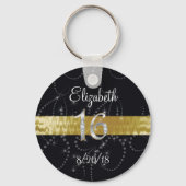 Sweet Sixteen, Nepgoud & Zilver, Feestgunst Sleutelhanger (Voorkant)