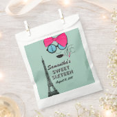 Sweet Sixteen Paris Birthday Treat Favor Bags Bedankzakje (Geknipt)