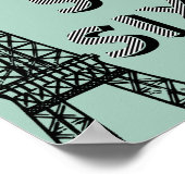 Sweet Sixteen Paris Birthday Welcome Poster Sign (Hoek)