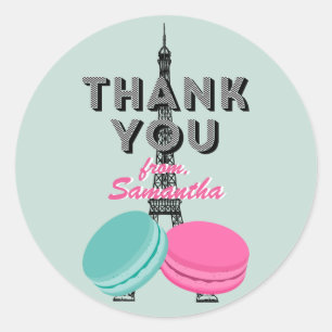 Sweet Sixteen Paris Dank je Birthday Sticker