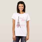 Sweet Sixteen Paris Eiffeltoren Ooh La T-shirt (Voorkant volledig)