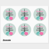 Sweet Sixteen Paris Macaron Verjaardag Sticker Fav (Vel)