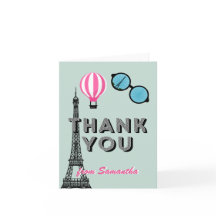 Sweet Sixteen Paris Theme Birthday Bedankt!