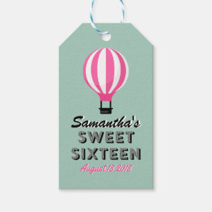Sweet Sixteen Paris Theme Birthday Gift Label Cadeaulabel