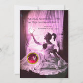 SWEET SIXTEEN PARTIJ, Red Pink Ruby Monogram zwart Kaart (Achterkant)