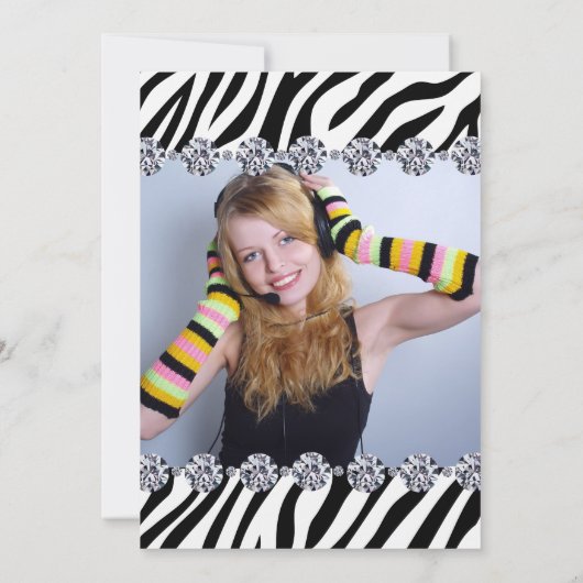 Sweet Sixteen-partij uitnodiging (Achterkant)