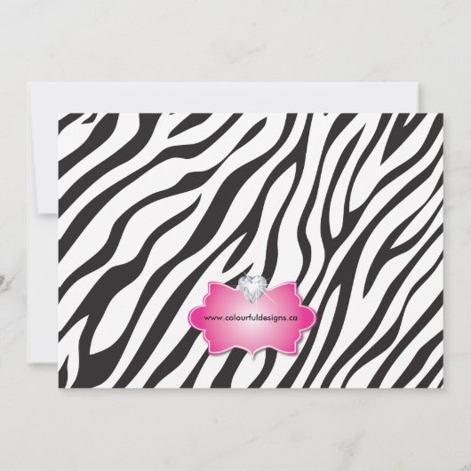 Sweet Sixteen-partij uitnodiging (Achterkant)