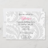 Sweet Sixteen-partij Uitnodiging (Achterkant)