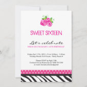 Sweet Sixteen-partij uitnodiging (Voorkant)