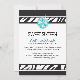 Sweet Sixteen-partij uitnodiging