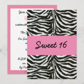 Sweet Sixteen-partij Uitnodiging (Voorkant / Achterkant)