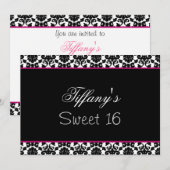 Sweet Sixteen-partij Uitnodiging (Voorkant / Achterkant)