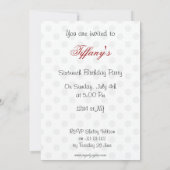 Sweet Sixteen-partij Uitnodiging (Achterkant)