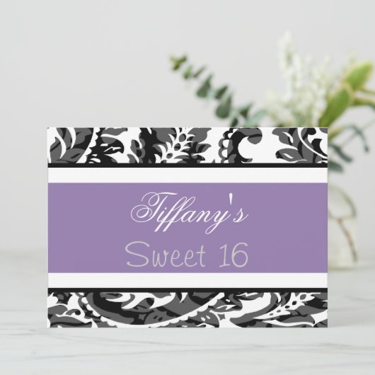 Sweet Sixteen-partij Uitnodiging (Staand voorkant)