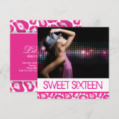 Sweet Sixteen-partij uitnodiging (Voorkant / Achterkant)