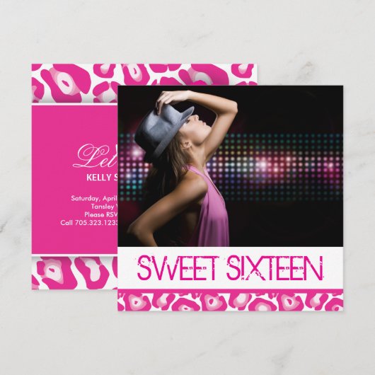 Sweet Sixteen-partij uitnodiging
