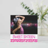 Sweet Sixteen-partij uitnodiging (Staand voorkant)
