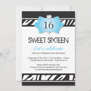 Sweet Sixteen-partij uitnodiging