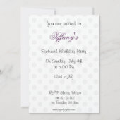 Sweet Sixteen-partij Uitnodiging (Achterkant)