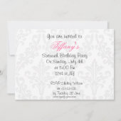 Sweet Sixteen-partij Uitnodiging (Achterkant)