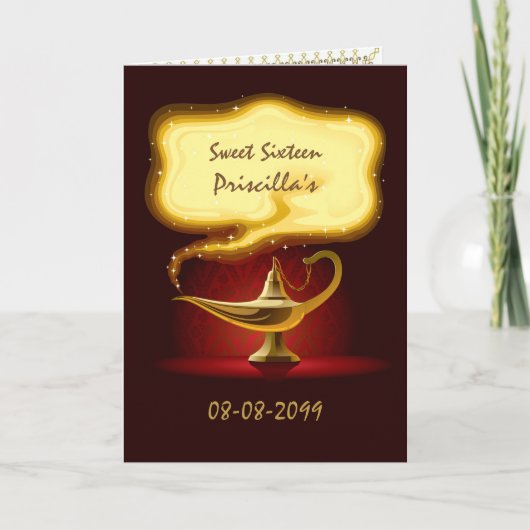 Sweet Sixteen party Arabisch, Marokkaans,4 gezicht (Voorkant)